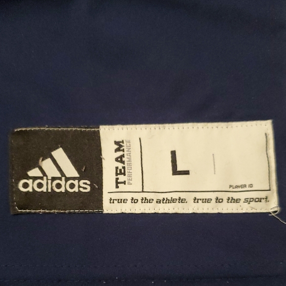 Adidas Navy and White Sleeveless Top Y2K - Picture 2 of 6